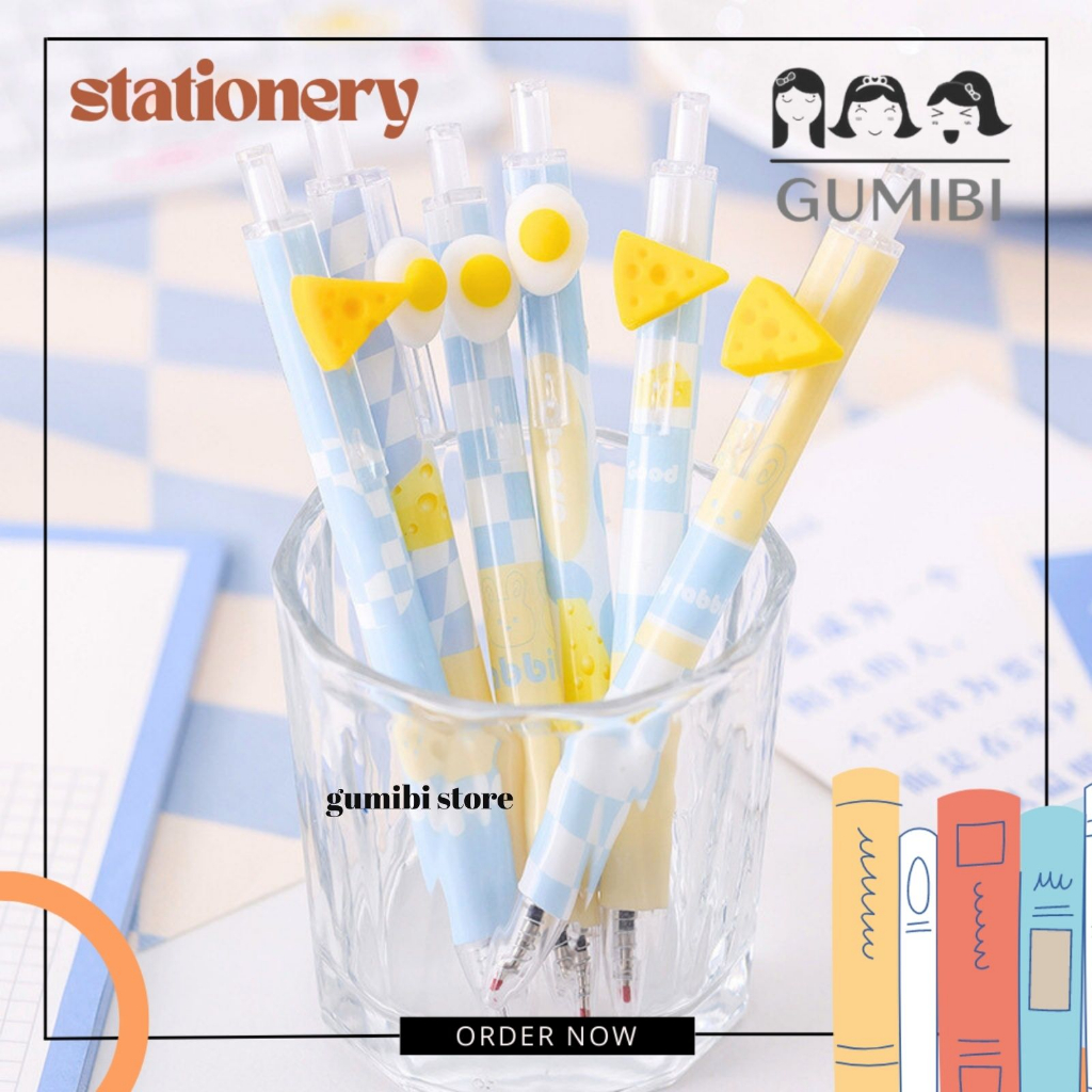 

PULPEN CETEK TELOR KEJU PENA MEKANIK GEL EGG CHEESE LUCU TERMURAH