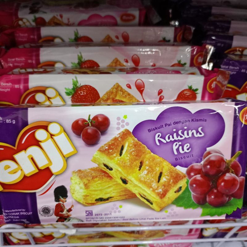 

Genji Raisins Pie Biscuit Biskuit Pai dengan Kismis 85gr