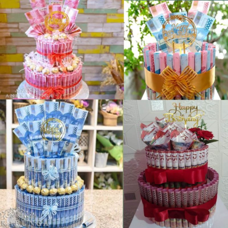 

buket kue kekinian mahar tinggal pakek