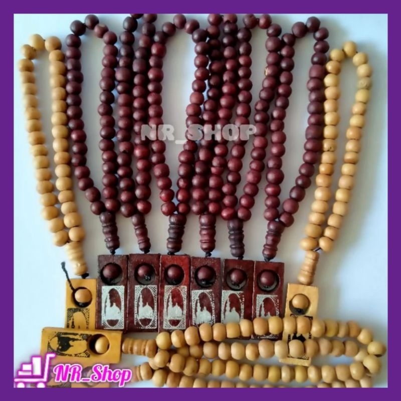 TASBIH KAYU / TASBIH SOUVENIR UMROH / TASBIH SOUVENIR HAJATAN / TASBIH KAYU 33 / TASBIH MURAH