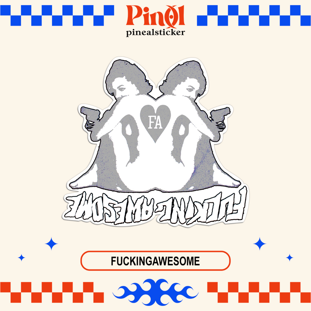 

Sticker/Stiker Skate "F*CKINGAWESOME 19" Bootleg