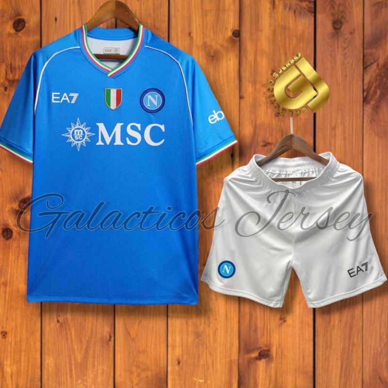 Setelan Jersey Bola Napoli Home New 2023/2024 Grade Original