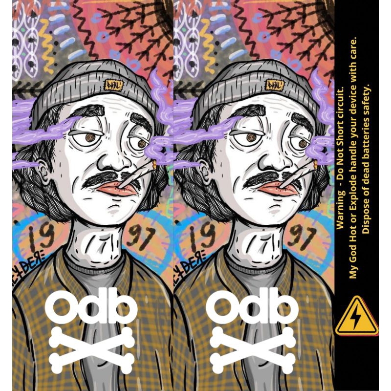 MFP Custom- Wrap Batre Batrai Batu Stiker Batre Pelindung Dan Penghias Batre Baterai Motif ODB Batu 