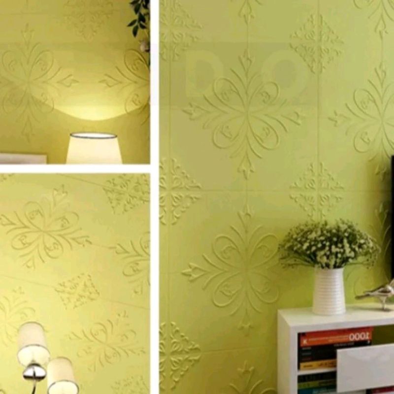 wallpaper sticker dinding dan plafon murah motif batik mewah