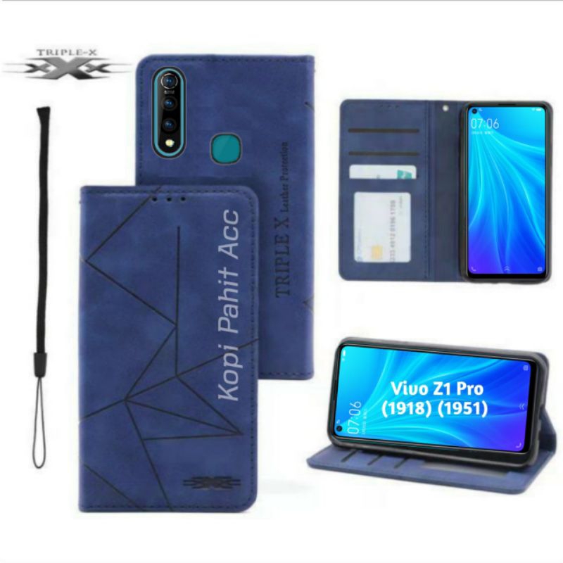 Case Vivo Z1 Pro Vivo 1918 1951 Flip Cover Wallet Sarung Hp Casing Dompet Flip Magnet