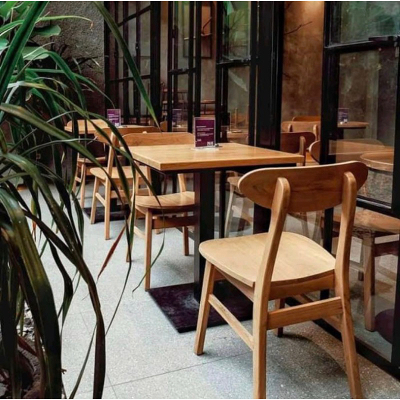 Kursi Cafe Terlaris/ Kursi Cafe Ropan Jati Minimalis/Kursi Jati Minimalis
