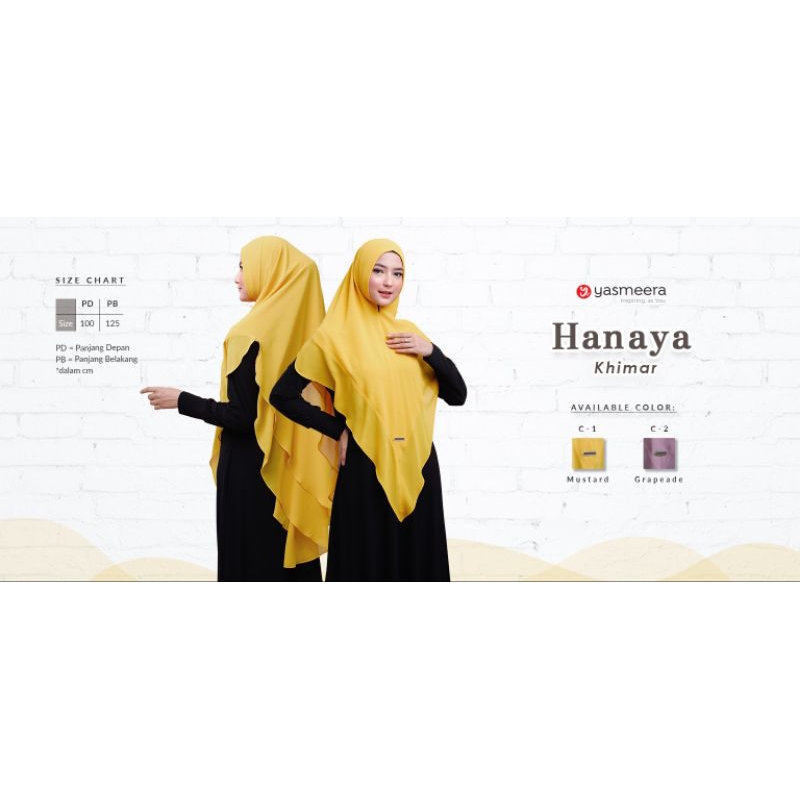 Hanaya Khimar By Yasmeera