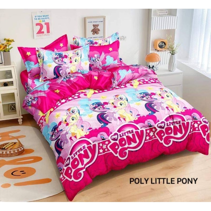 SPREI MOTIF KUDA PONY UNICORN PINK // SEPRAI UNICORN PINK KUDAPONY
