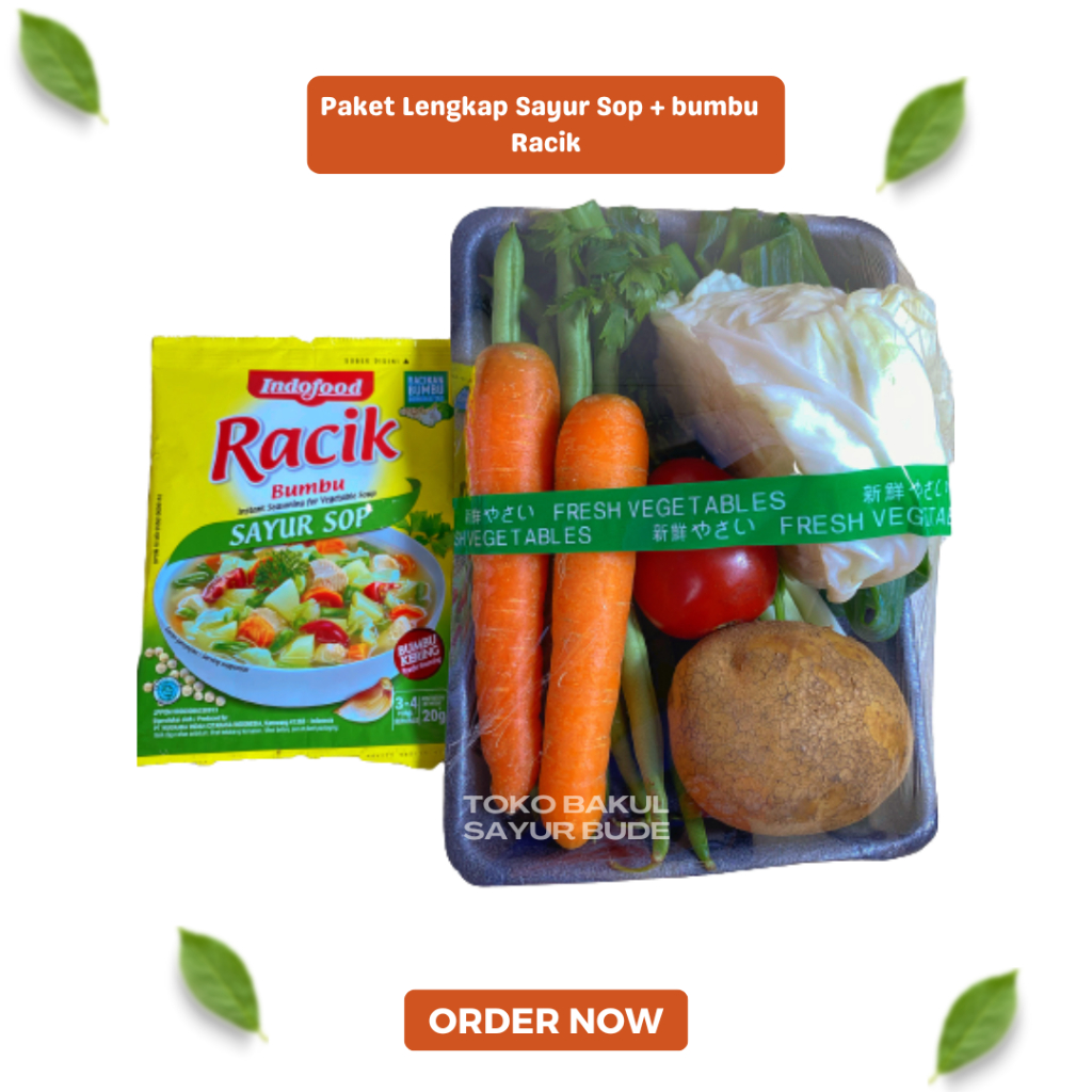 

Paket Sayur Sop Lengkap + Bumbu Racik Indofood - Sayuran Segar - Sayuran Fresh