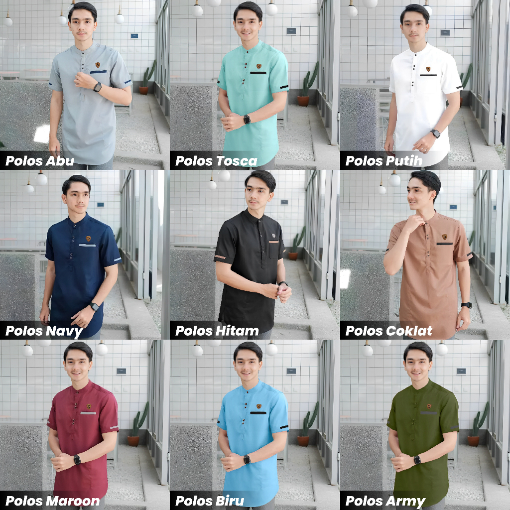 PAKET HEMAT 5 PCS Koko Kurta Lengan Pendek M-XXL - Kun Collection