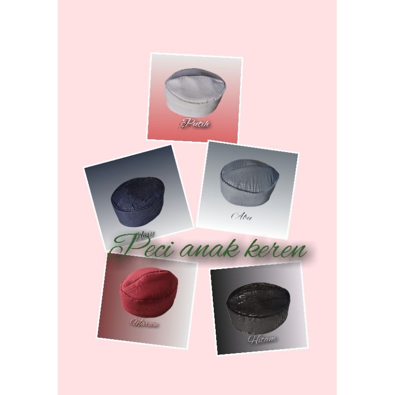 peci anak dan dewasa keren