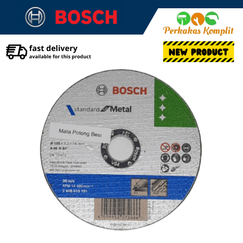 Bosch Mata Gerinda 4 Inch Cutting Wheel / Batu Gerinda Potong Besi