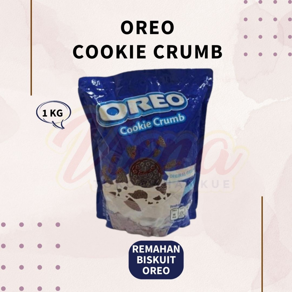 

Oreo Cookie Crumb 1kg ORI kemasan pabrik