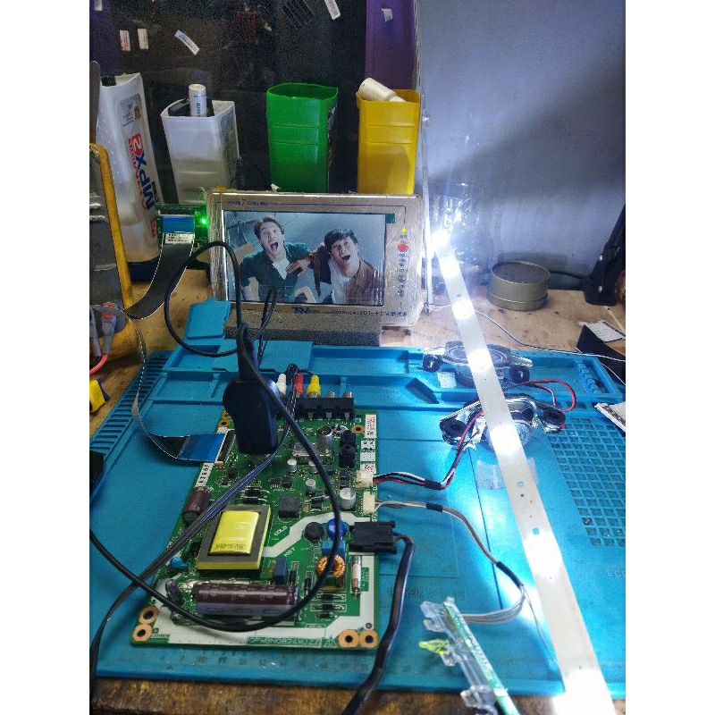 MESIN TV LED MAINBOARD MODUL TV LED ANALOG TV  SHARP 24SA4001