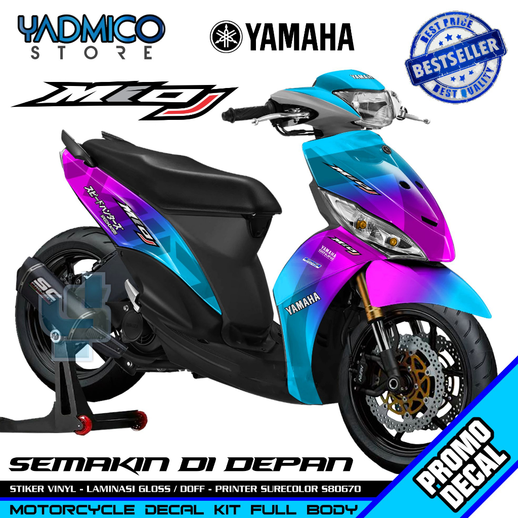 Decal Mio J Full Body - Stiker Motor Mio J Full Body - Decal Hologram Mio J Full Body Variasi - Stri