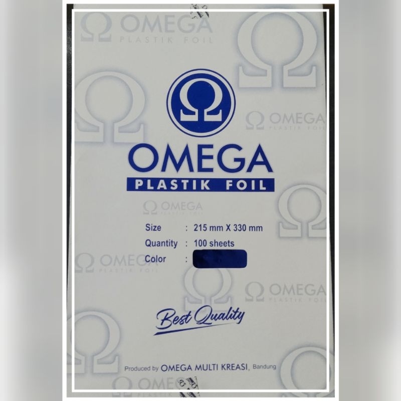 

Omega Plastik Foil warna biru/merah /gold/silver isi 50 lembar