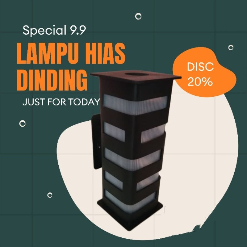 LAMPU HIAS DINDING/LAMPU HIAS TERAS RUMAH TERMURAH