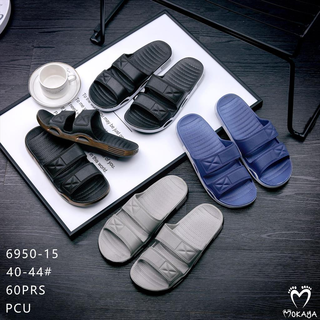 Sandal Slop Jelly Pria Ban 2 Model Polos Simple Keren Trendy Import Mokaya / Size 40-44 (6950-15/695