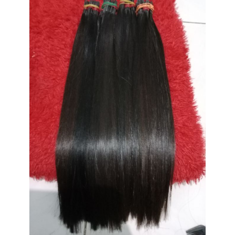rambut sambung asli 50 cm/100 helai
