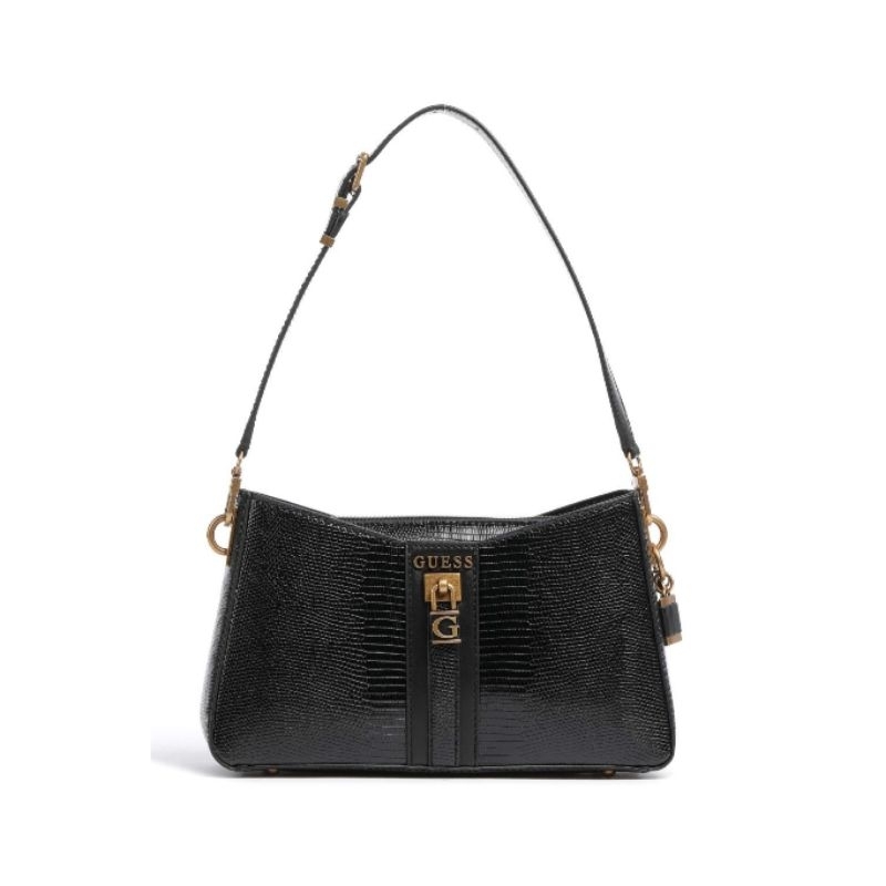 GUESS GINEVRA CROCO SHOULDER BAG