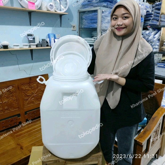 Jual DRUM Kosong Bekas Kaporit Kolam Renang Ukuran 50 Liter Air