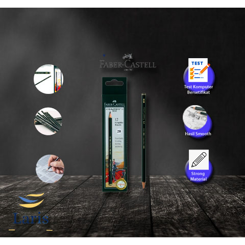 

Pensil Tulis Faber Castell - 2B 9000