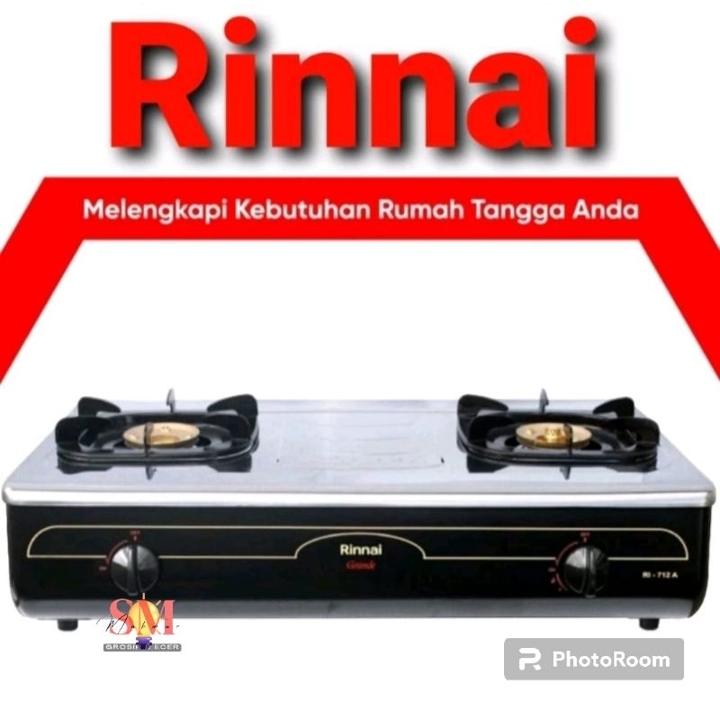 RINNAI RI 712A / RINNAI RI 712 A / KOMPOR RINNAI / KOMPOR 2 TUNGKU / KOMPOR RINNAI 2 TUNGKU / KOMPOR