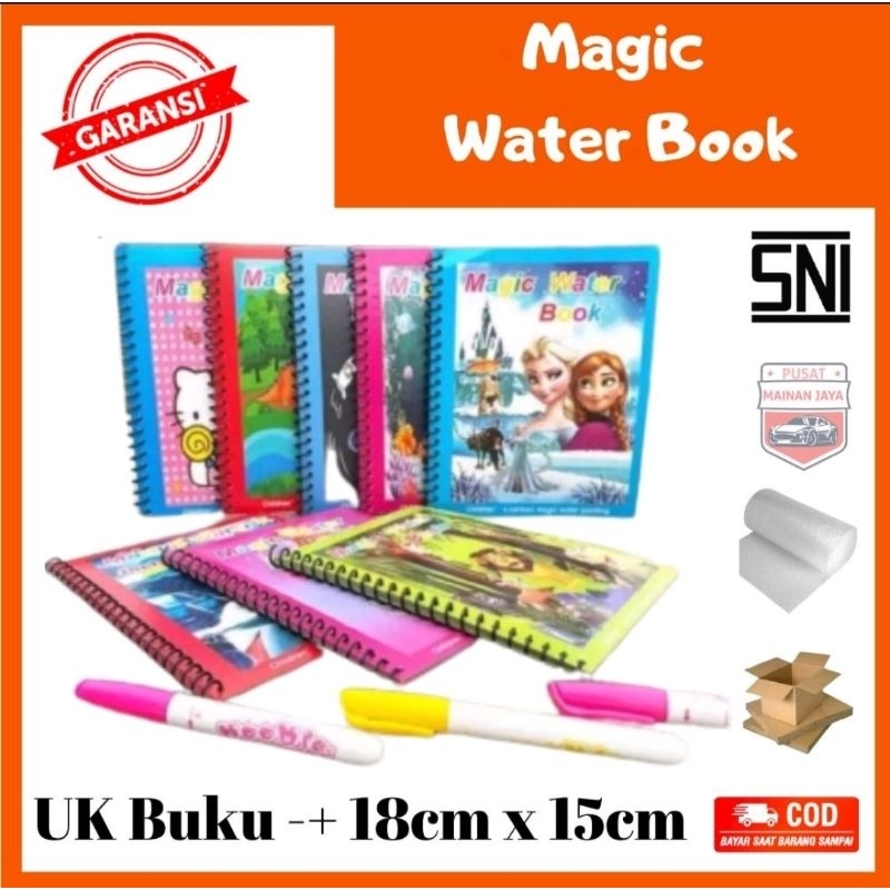 

Magic Water Book buku gambar mewarnai anak dengan pulpen tinta dari air