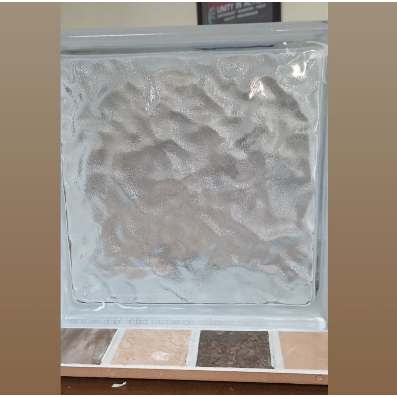 glass block MULIA 20x20 SATIN CRYSTALIZE