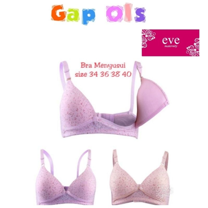 Eve Maternity Bra Menyusui Eve Maternity Nursing Bra BH Menyusui size 34 36 38 40