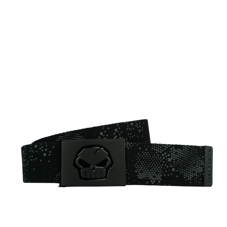 No Fear - Old Skull Webbing Belt - Black