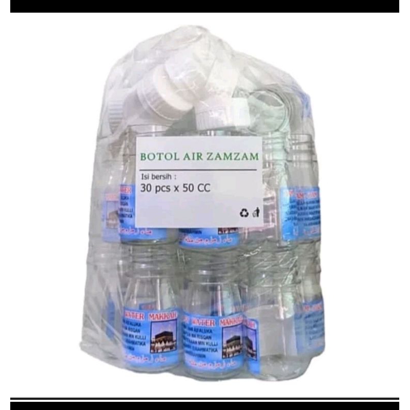 Botol Kosong Air Zamzam UK 50Ml/Pack Isi 30