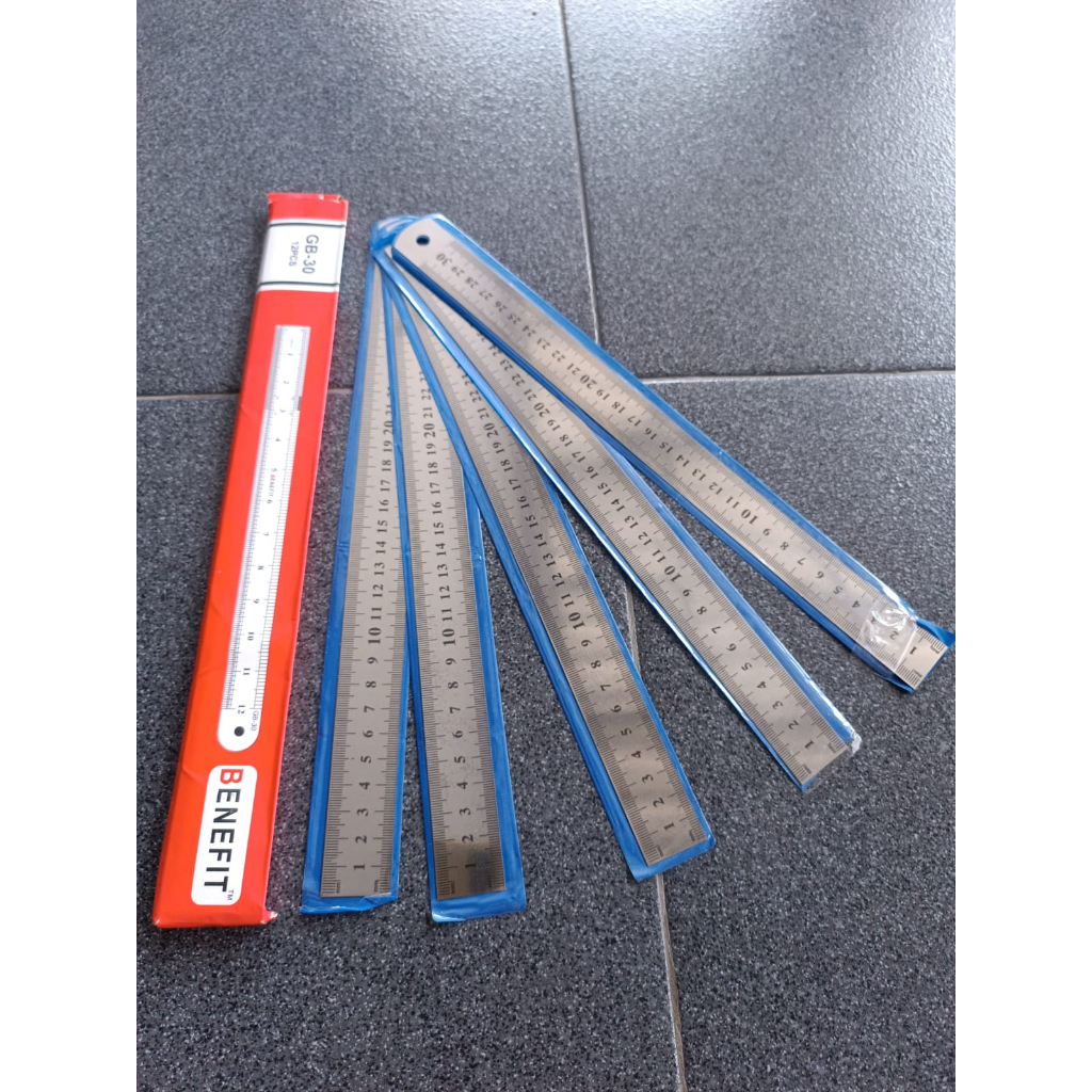 

PENGARIS 30 CM STAINLESS BESI MEREK BENEFIT 1 PCS