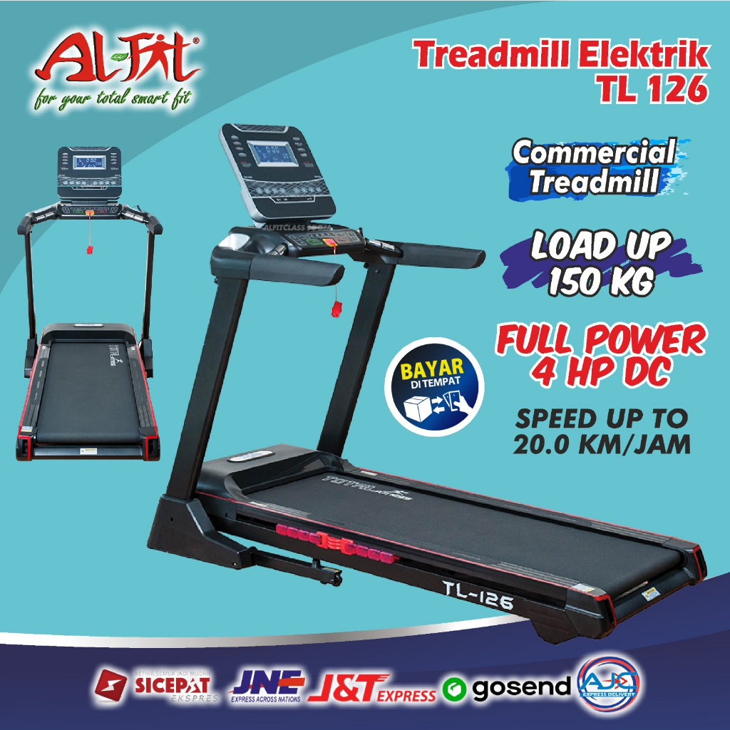 Alat Lari Olahraga Gym Fitness Treadmill  Elektrik Murah Total TL 126 | Alat Olahraga Fitnes