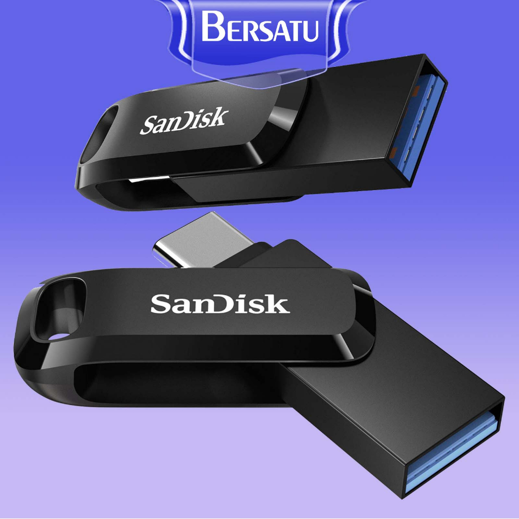 Flash Disk Sandisk Type C 256 / 128 / 64 / 32 GB FlashDisk OTG Original USB 3.1