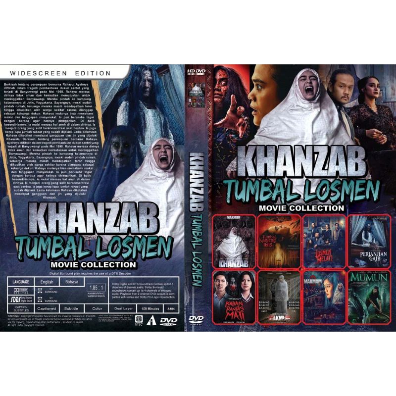 Kaset Koleksi Film 8in1 Horror Indo