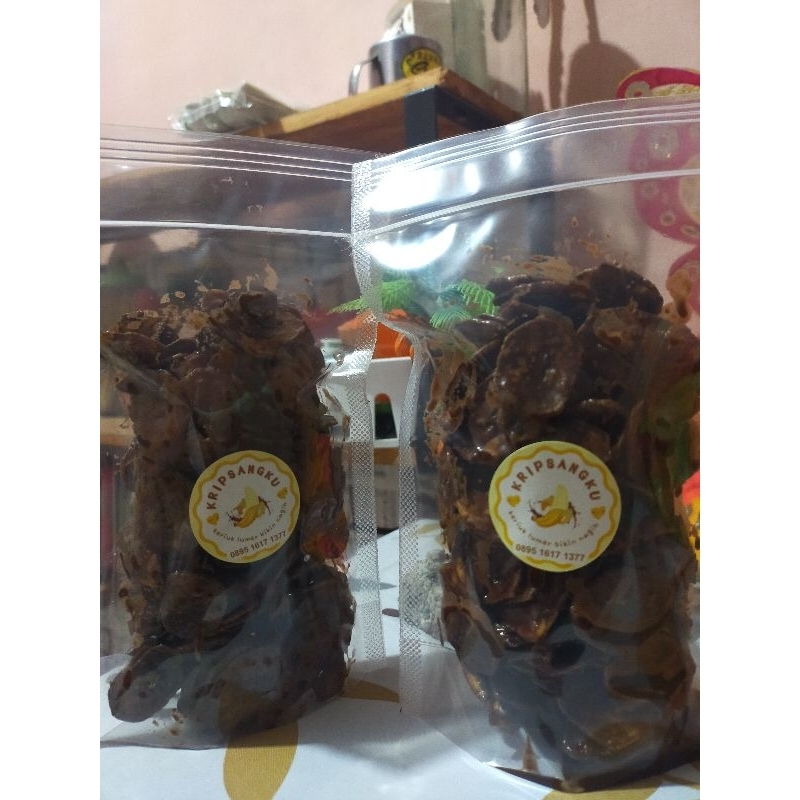 Kripik pisang coklat lumer