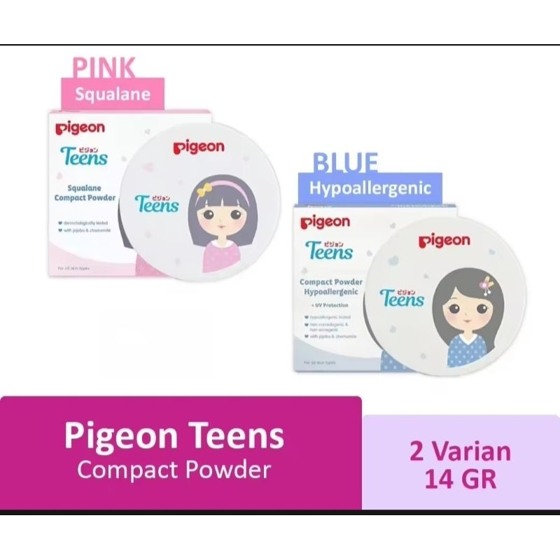 Bedak Pigeon Compact/Pigeon Teens, Compact Powder +UV Protection