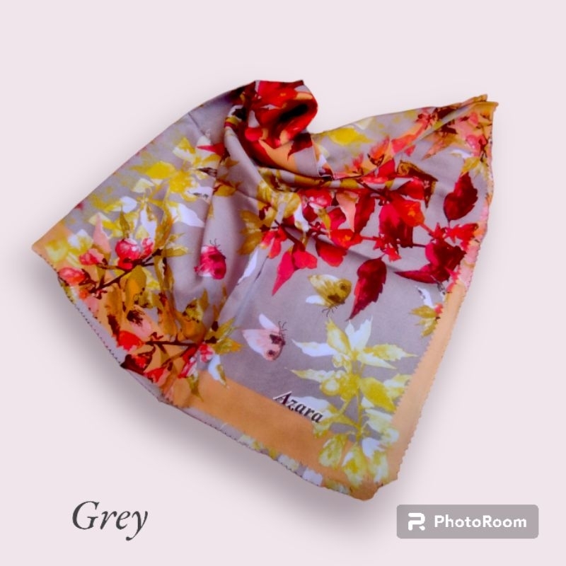 Hijab segi empat lasercut Motif bunga