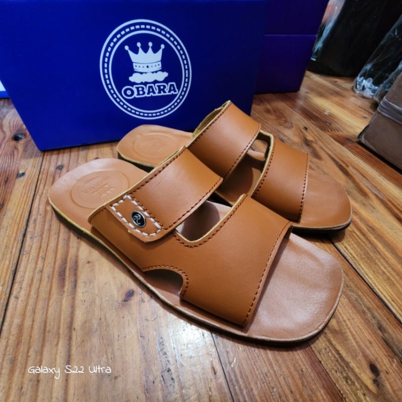 Sandal Pria Bahan Kulit Asli 100% Produk ORIGINAL Sandal Pria Dewasa Sandal Kulit Pria 100% Original