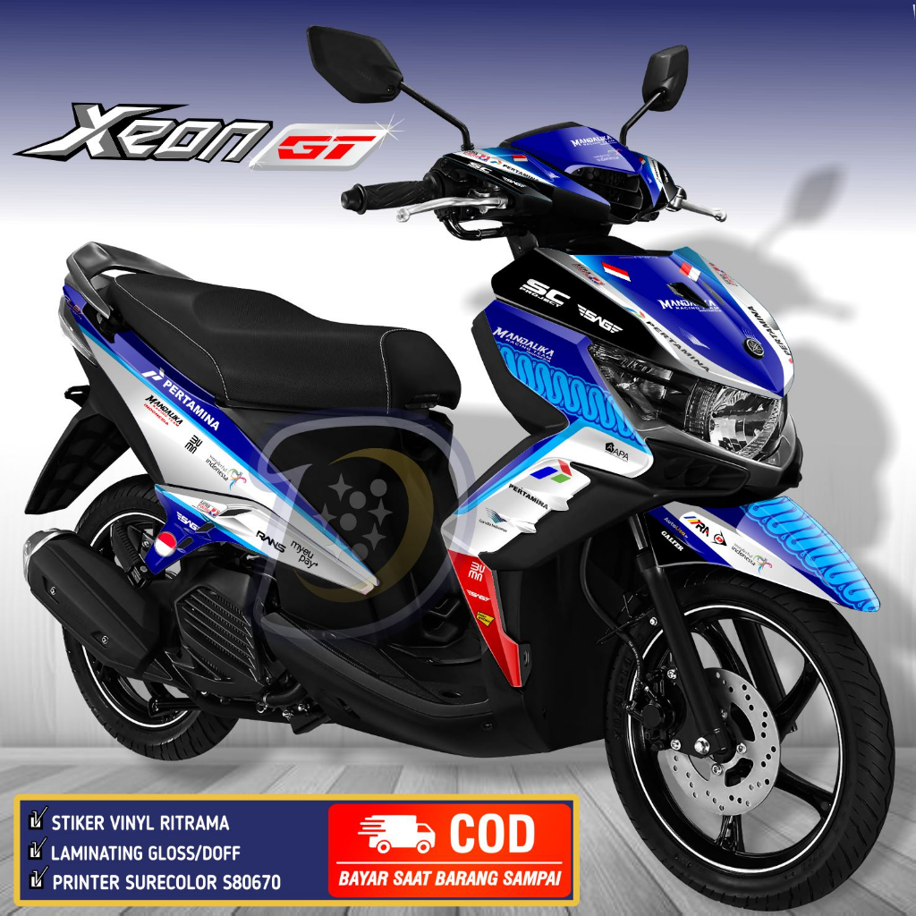 Decal Yamaha Xeon Gt 125  Striping Xeon Gt 125 Stiker Motor Xeon Gt 125 Mandalika