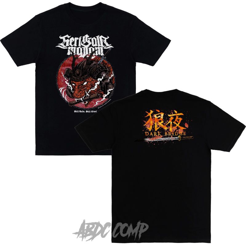 Kaos Band Serigala malam Drak Bridge / Tshirt kaos band Drak Bridge