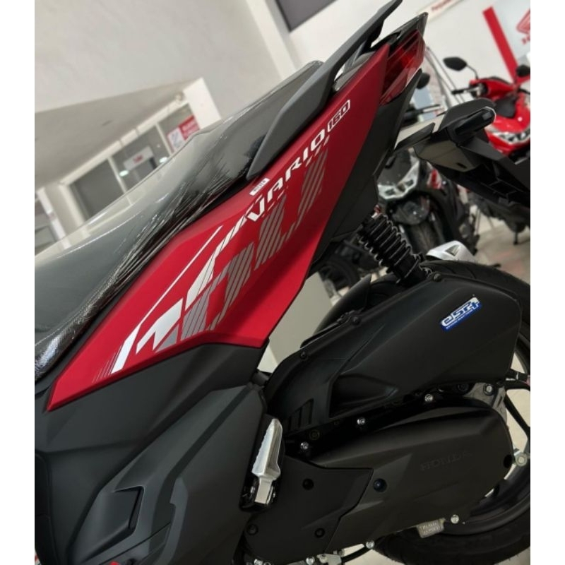 Striping Lis Sticker Standar ORI Honda New Vario 160 CBS 2023 Merah Doff Stiker Vario 160 2023 Merah