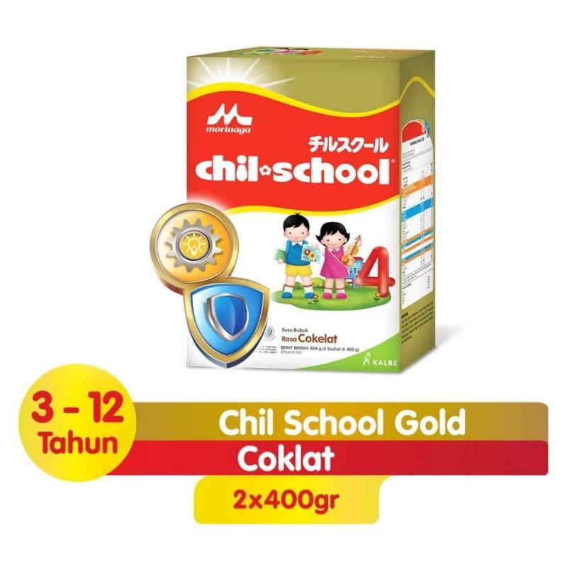 

MORINAGA CHIL SCHOOL GOLD COKLAT 2X400 GR
