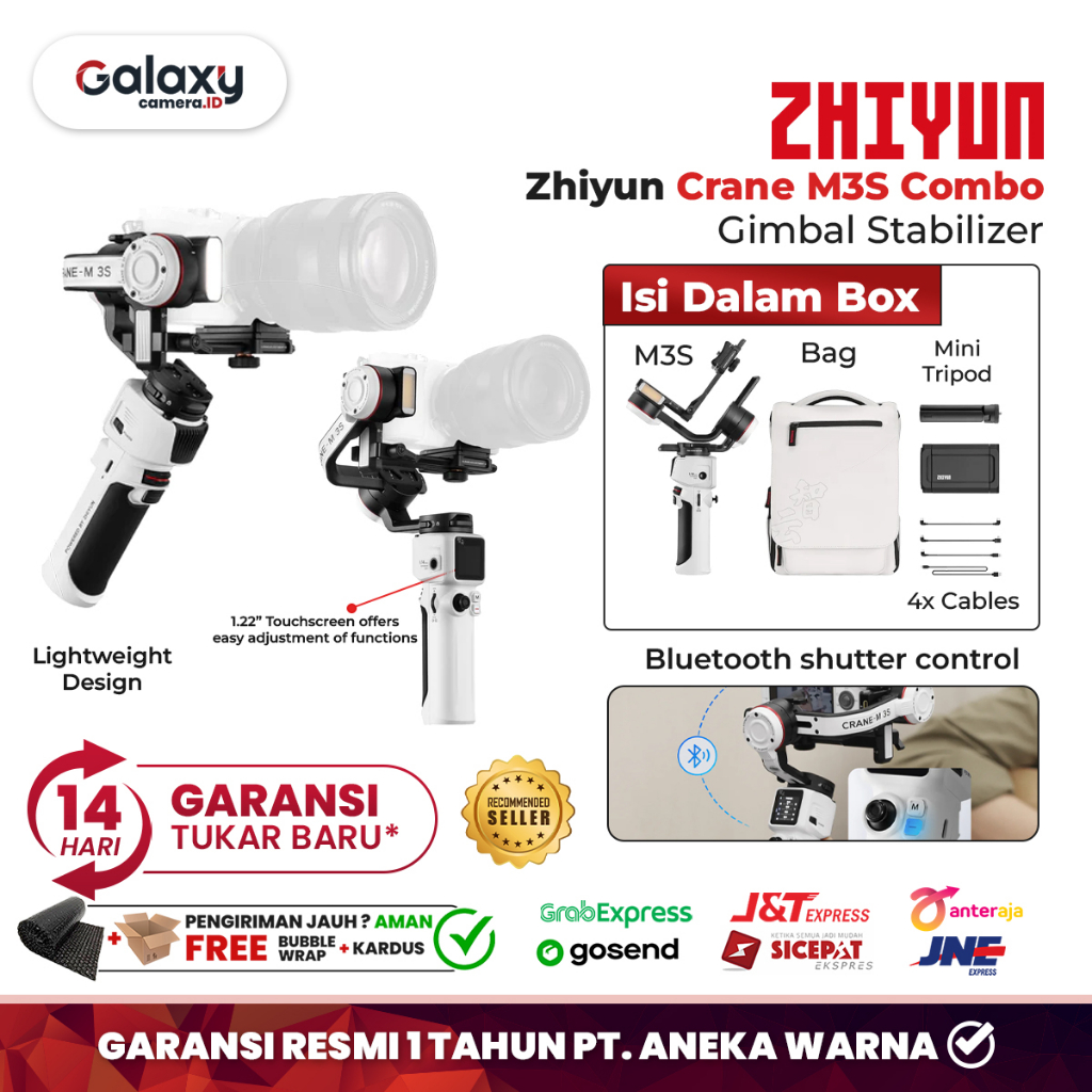 Zhiyun Crane M3S Combo 3 Axis Handheld Gimbal Stabilizer Kamera Resmi