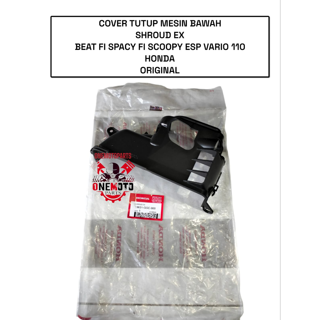 COVER TUTUP MESIN BAWAH MOTOR BEAT FI SPACY FI SCOOPY ESP VARIO 110 HONDA 19631-GGC-900 ORIGINAL