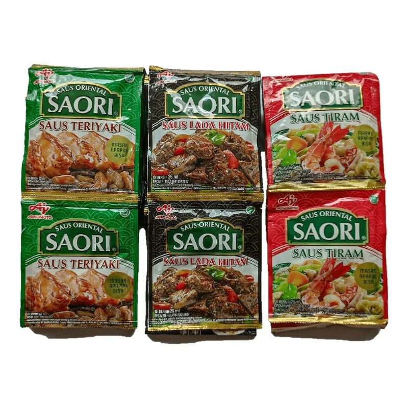 

Saori Saus Tiram Teriyaki Lada Hitam 10Pcs