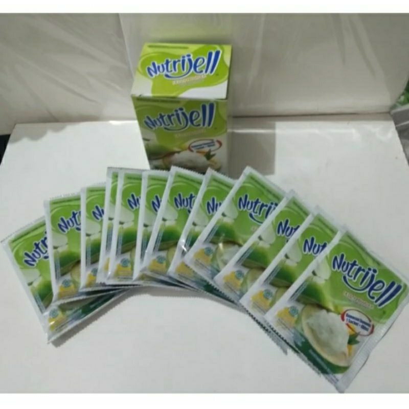 

nutrijell serbuk agar agar 10g rasa kelapa muda