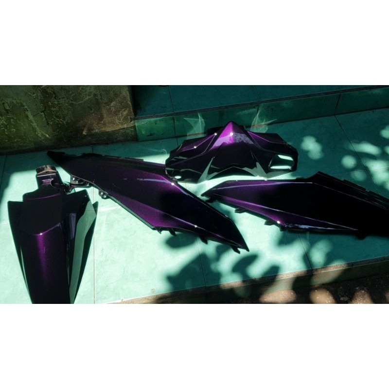 Cat motor hitam bunglon ungu 250 ml