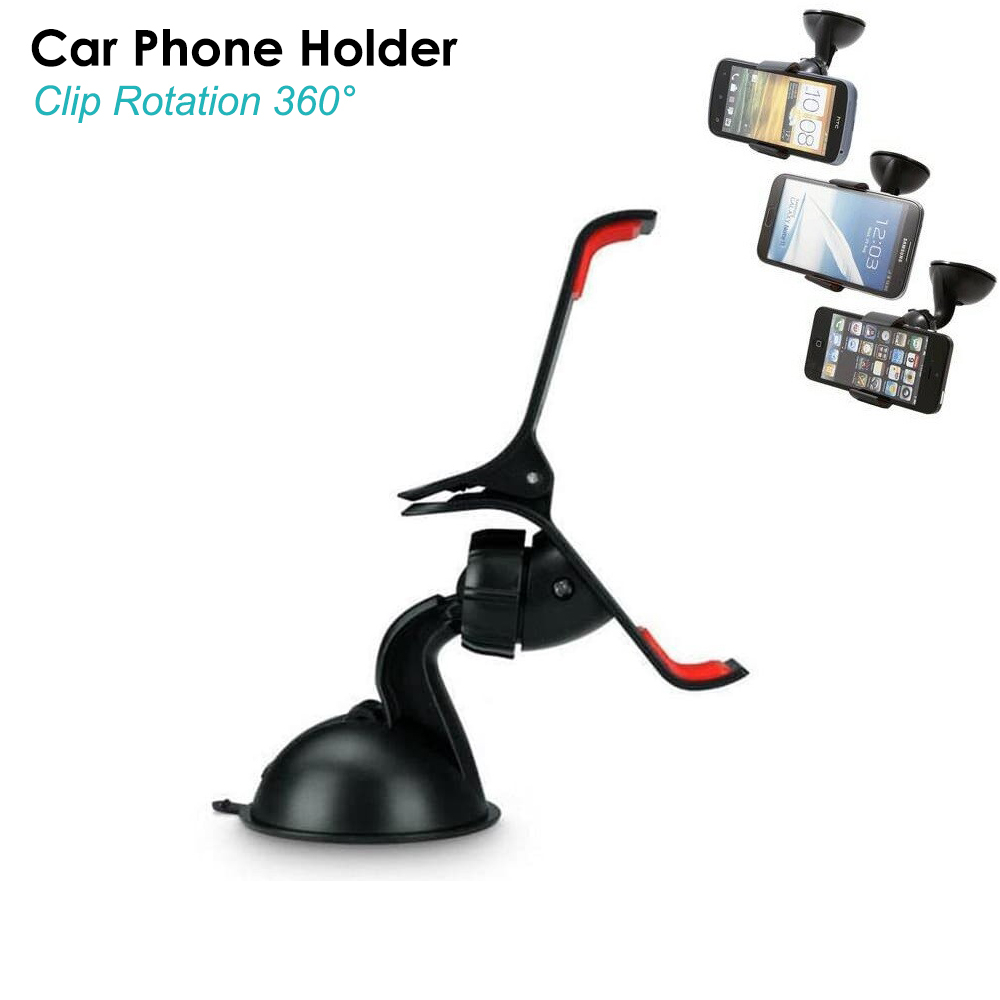 NOELS Mobile Phone Holder Mobil Untuk Hp / Tatakan Holder Jepit GPS Smartphone Android [Tatakan]